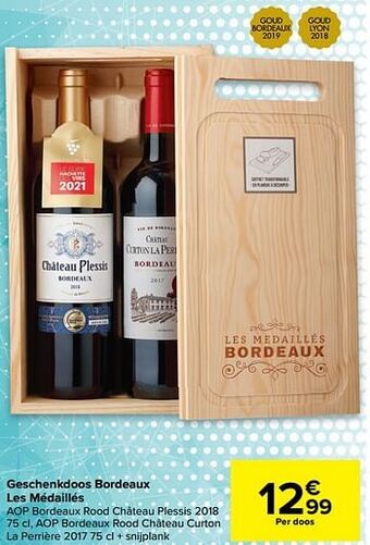 Carrefour Geschenkdoos bordeaux les médaillés aanbieding