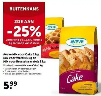 AVEVE Aveve mix voor cake aanbieding