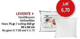 Weba Levente hoofdkussen aanbieding
