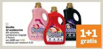 Albert Heijn Woolite 32 wasbeurten aanbieding