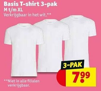 Kruidvat Basis t-shirt aanbieding