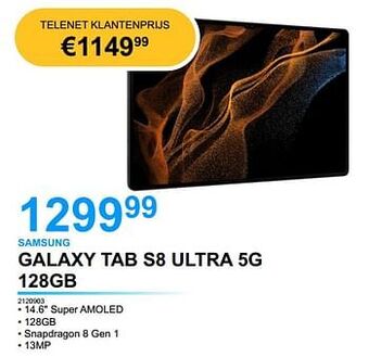 Samsung galaxy tab s8 ultra 5g 128gb
