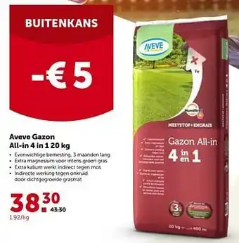 AVEVE Aveve gazon all-in 4 in 1 aanbieding