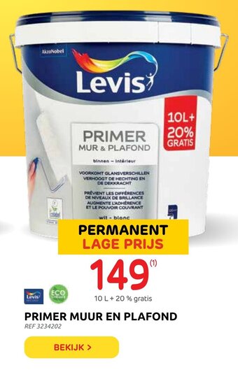 Brico Levis Primer Muur En Plafond aanbieding