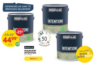 Brico Renaulac Muurverf Intention aanbieding