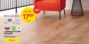 Brico Deco Mode Laminaatvloer Kingsize aanbieding