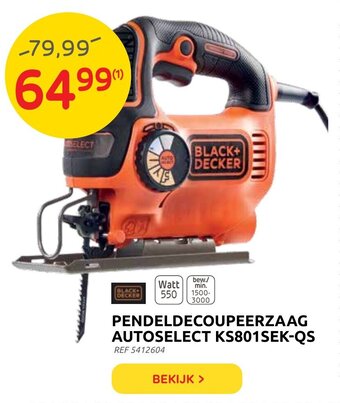 Pendeldecoupeerzaag Autoselect KS801SEK-QS