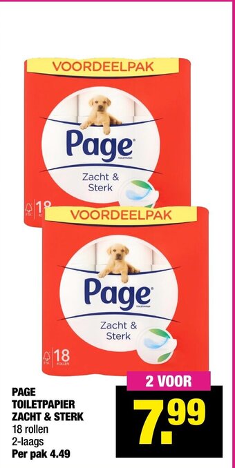 Big Bazar Page Toiletpapier Zacht & Sterk aanbieding