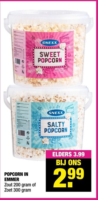 Big Bazar Popcorn in Emmer aanbieding