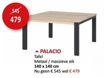 Weba Palacio tafel aanbieding