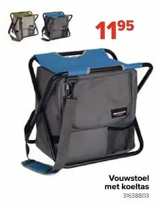 Euroshop Vouwstoel met koeltas aanbieding