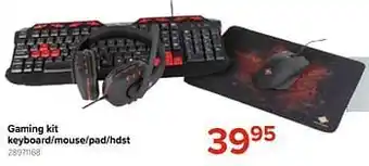 Euroshop Gaming kit keyboard-mouse-pad-hdst aanbieding