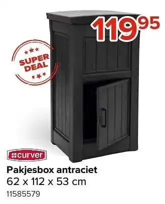 Euroshop Pakjesbox antraciet aanbieding