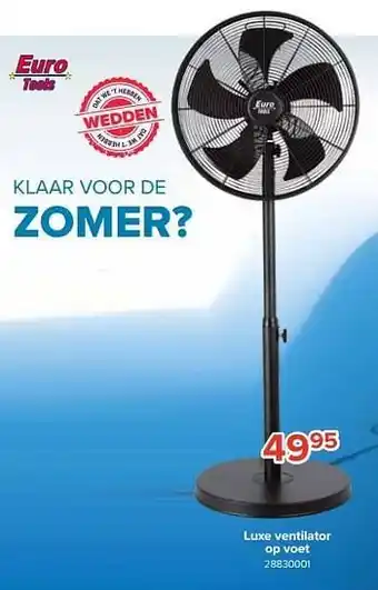 Euroshop Euro tools luxe ventilator op voet aanbieding