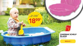 Brico Zandbak Schelp Blauw aanbieding