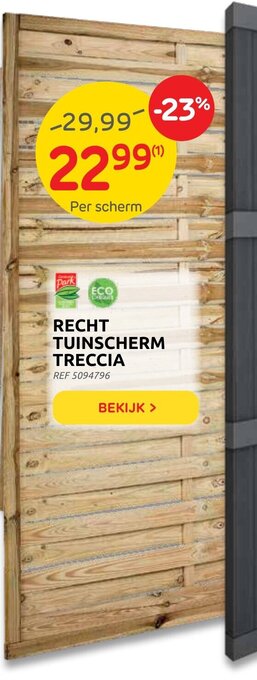 Brico Recht Tuinscherm Treccia aanbieding