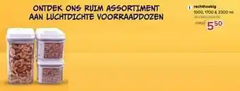 LUCHTDICHTE VOORRAADDOZEN Rechthoekig
