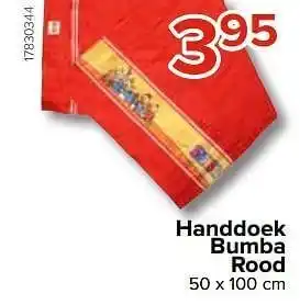 Euroshop Handdoek bumba rood aanbieding