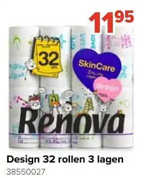 Renova design 32 rollen 3 lagen