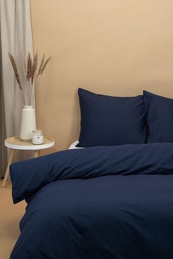 HEMA HEMA Dekbedovertrek - Zacht Katoen - Uni Donkerblauw (donkerblauw) aanbieding