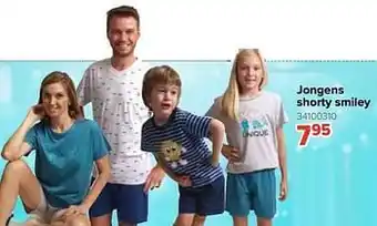 Jongens shorty smiley