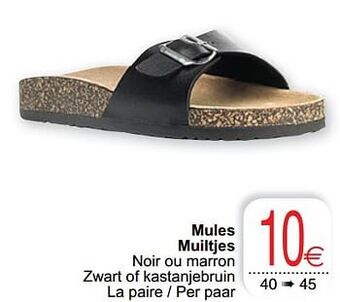 Cora Mules muiltjes aanbieding