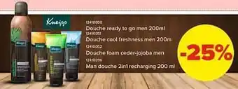 Douche ready to go men -25%