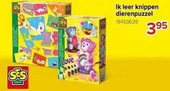 Ik leer knippen dierenpuzzel