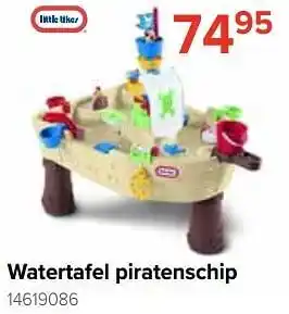 Watertafel piratenschip