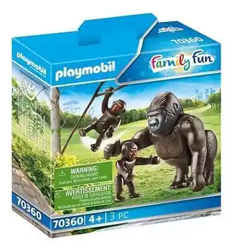 Dreamland PLAYMOBIL Family Fun 70360 Gorilla met baby’s aanbieding