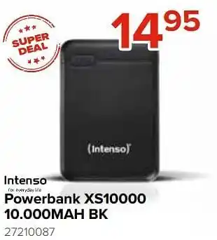 Intenso powerbank xs10000 10.000mah bk