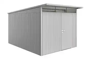 Brico Biohort tuinhuis AvantGarde A8 met enkele deur zilver 260x380cm aanbieding