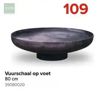 Vuurschaal op voet