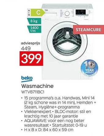 Selexion Beko Wasmachine aanbieding