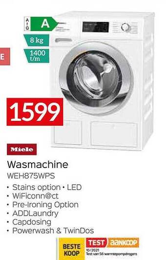 Selexion Miele Wasmachine aanbieding