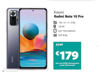 Base Xiaomi Redmi Note 10 Pro aanbieding