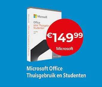 Exellent Microsoft Office Thuisgebruik En Studenten aanbieding