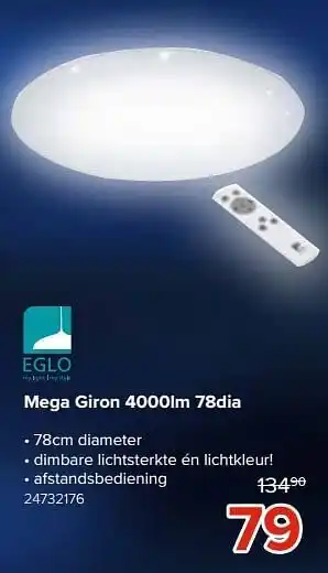 Euroshop Mega giron 4000lm 78dia aanbieding