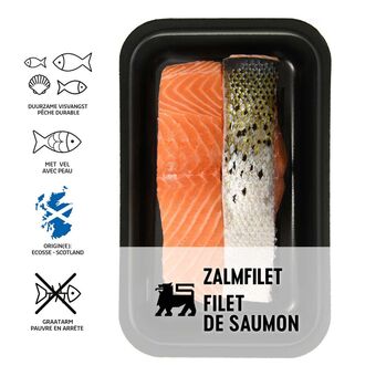 Delhaize Zalmfilet | Met vel aanbieding