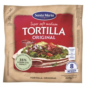 Delhaize Tortilla | Soft | Original | 8st. aanbieding