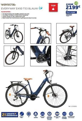 Auto5 Wayscral everyway e450 t53 blauw aanbieding
