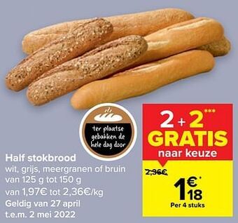 Carrefour Half stokbrood aanbieding