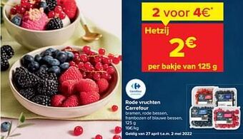 Carrefour Rode vruchten carrefour aanbieding