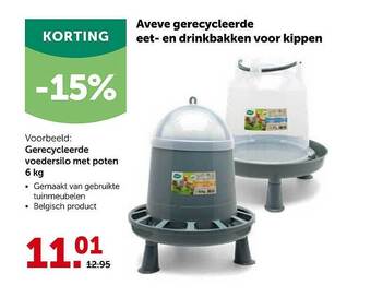 AVEVE Aveve Gerecycleerde Eet- En Drinkbakken Voor Kippen aanbieding