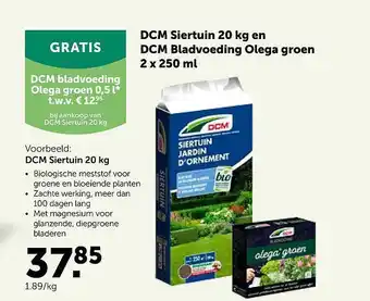 AVEVE Dcn Siertuin 20 Kg En Dcm Bladvoeding Olega Groen 2 X 250 Ml aanbieding