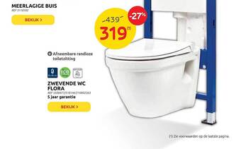 Brico Zwevende Wc Flora aanbieding