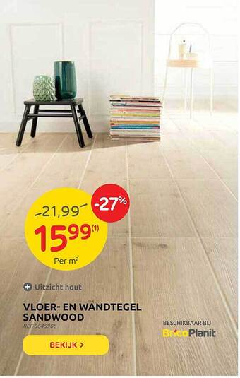 Brico Vloer En Wandtegel Sandwood aanbieding
