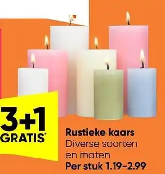 Big Bazar Rustieke kaars aanbieding