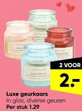 Big Bazar Luxe geurkaars aanbieding