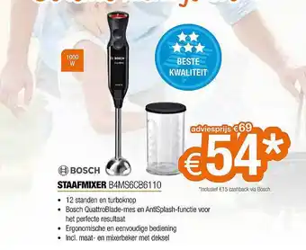 Expert Bosch Staafmixer aanbieding
